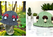 Mushroom Bucket Hat Free Knitting Pattern