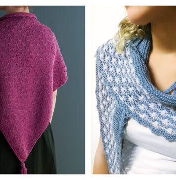 Dandelion Stitch Neckwear Knitting Patterns