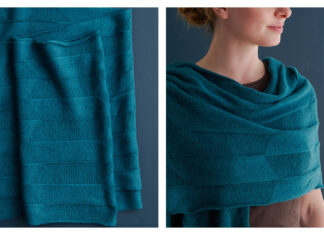Gable Wrap Free Knitting Pattern