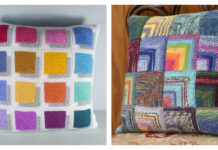 Mitered Squares Pillow Cover Free Knitting Patterns