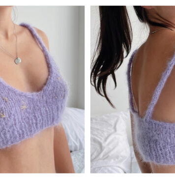Stargirl Bralette Free Knitting Pattern