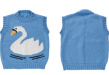 Swan Vest Free Knitting Pattern