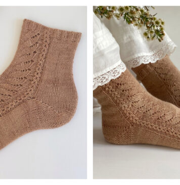 Thrift Bloom Socks Free Knitting Pattern