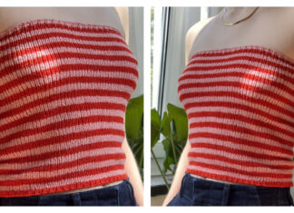 Aira Bandeau Top Free Knitting Pattern