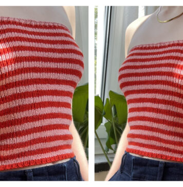 Aira Bandeau Top Free Knitting Pattern