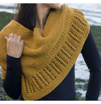 August Wheat Shawl Free Knitting Pattern