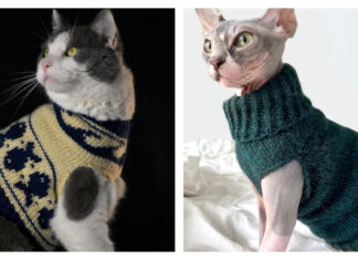 Cat Sweater Knitting Patterns