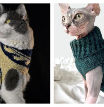 Cat Sweater Knitting Patterns