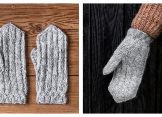 Folklig Ribbed Mittens Free Knitting Pattern